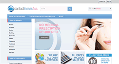 Desktop Screenshot of contactlenses4us.com