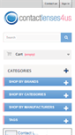 Mobile Screenshot of contactlenses4us.com